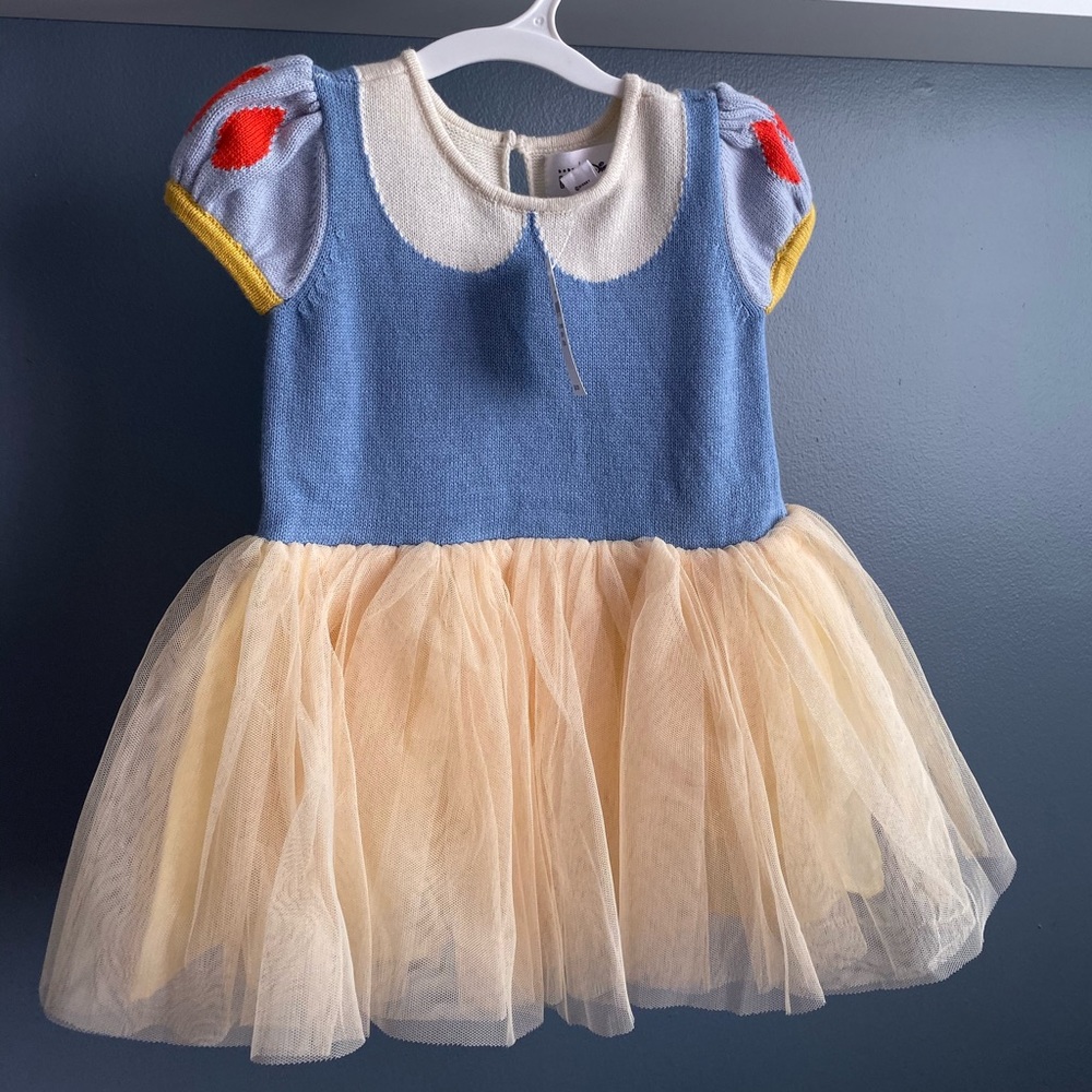 Baby Gap Disney Snow White knit and tulle dress